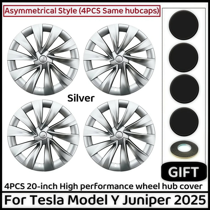4PCS 20 Inch Wheel Cap For Tesla Model Y Juniper 2025 Automobile Performance Replacement Wheel Hubcap Full Rim Cover Accessories - Samanta Factory