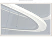 Art Deco Pendant Light – White Acrylic & Iron Chandelier with Remote Control - Samanta Factory