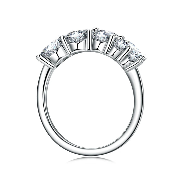 Moissanite Wedding Band – 3.26cttw Multi-Stone Sparkle