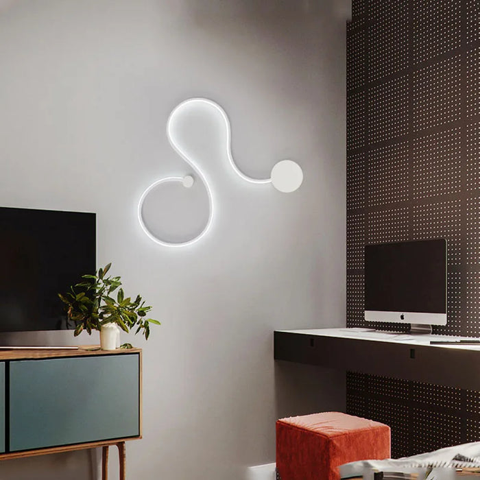 LED Wall Lamp – Modern Dimmable Up & Down Sconce with Remote - Samanta Factory