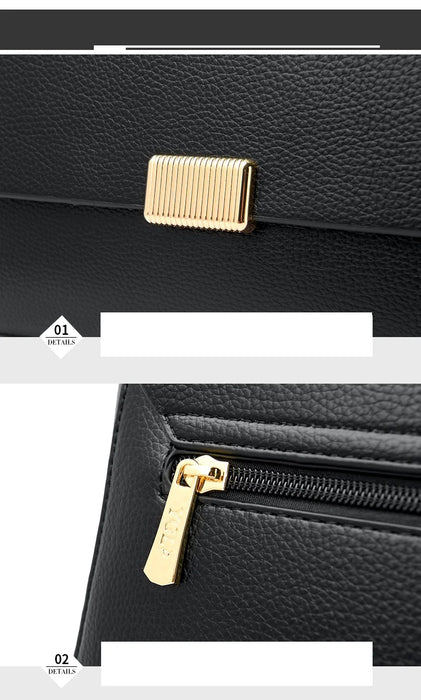 Women’s Genuine Leather Shoulder Bag – Square Ruched Handbag with Hasp Closure - Samanta Factory