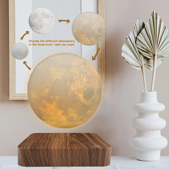 Levitating Moon Lamp – Magnetic Floating 3D LED Light SF