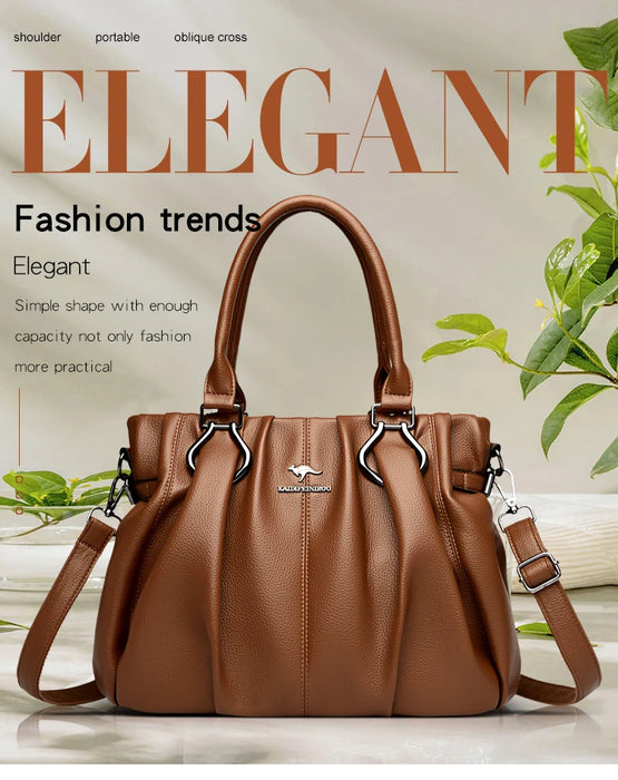 Luxury Casual Tote Bag for Women – High-Quality Soft Leather Designer Handbag & Purse - Samanta Factory