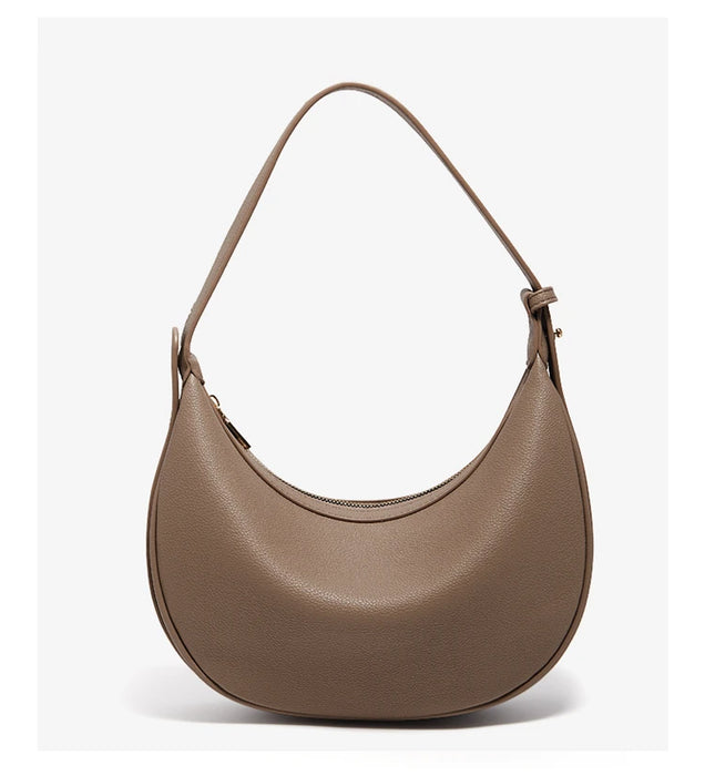 Chic Half-Moon Leather Handbag – Stylish Crossbody Bag for Women, Ideal Gift for Loved Ones - Samanta Factory