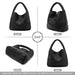 Woven Tote Bag  with Purse for Women – Large Soft Leather Shoulder Bag for Work, Beach & Travel - Samanta Factory