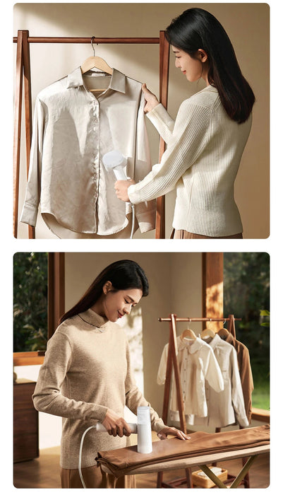 Handheld Garment Steamer – 1300W Fast Heat with 30kPa Boost & Vertical Flat Iron Modes SF