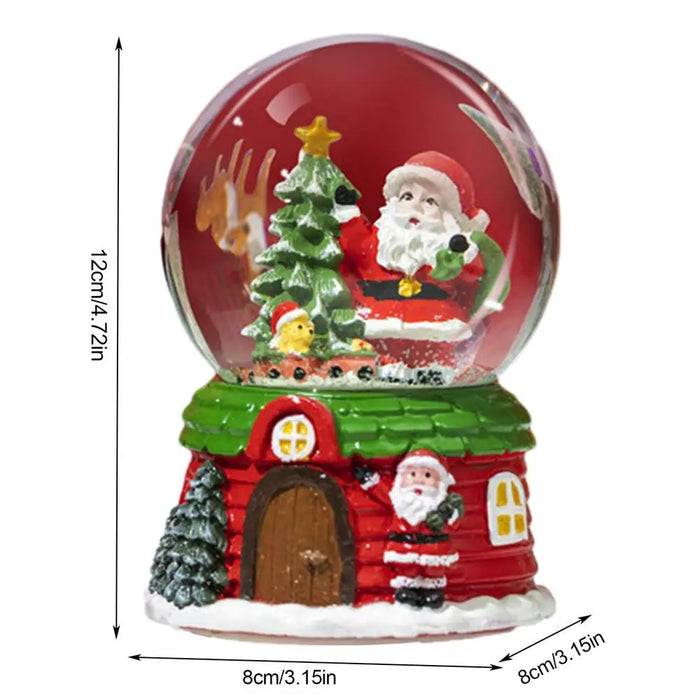 Christmas Musical Snow Globe – LED Light & Festive Tune - Samanta Factory