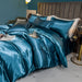Schpert Rayon Bedding Set – Solid Color Duvet Cover with Pillowcases and Sheet, Twin to King - Samanta Factory