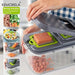 A Set Of 22-Piece Vegetable Cutter, Multifunctional Fruit Vegetable Cutter, Manual Food Grater, Container Vegetable Cutter - Samanta Factory