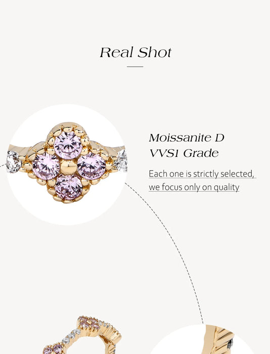 Moissanite Wedding Band – D-Colour VVS1 Round Cut in Sterling Silver