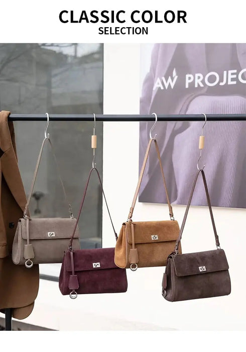 Leather Shoulder Bag - Soft Casual Tote SF