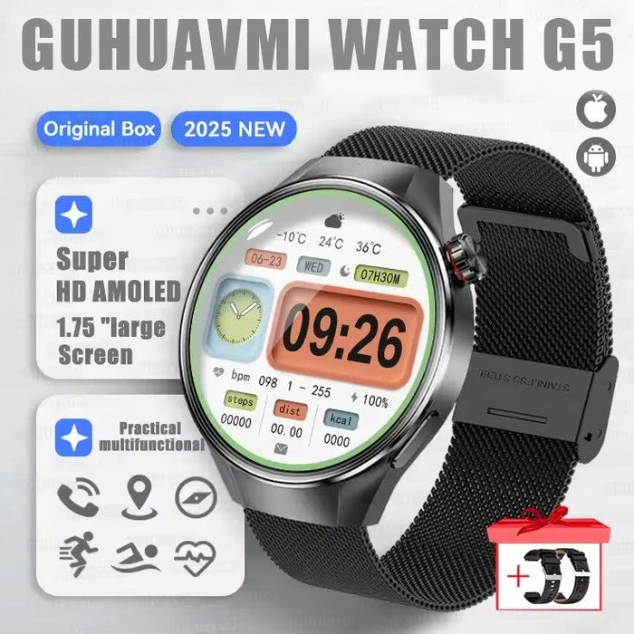 GPS IP68 waterproof Smartwatch – AMOLED Display with Bluetooth Calling SF