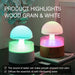 Mushroom Rain Cloud Humidifier – 7-Color LED & Aromatherapy Diffuser for Relaxation & Skin Hydration - Samanta Factory