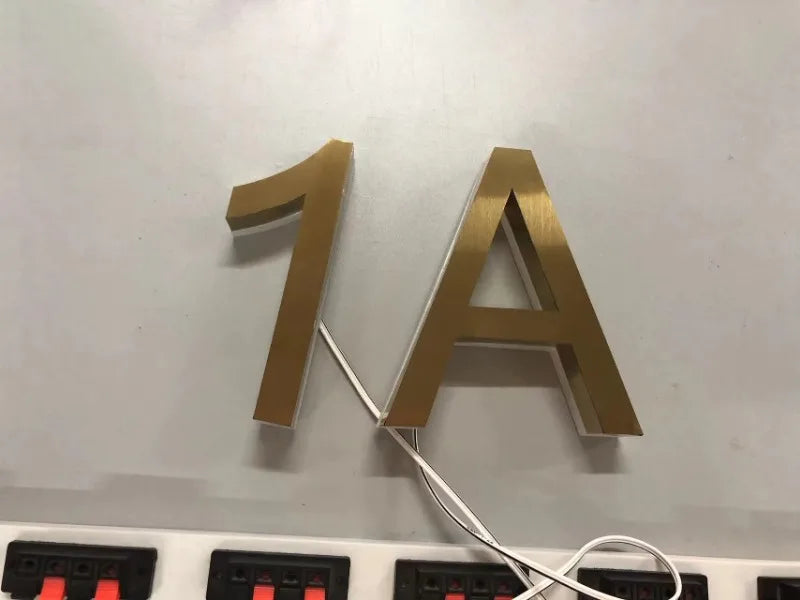 LED House Numbers – Backlit Stainless Steel Address Sign SF