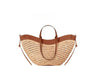 Women's Woven Straw Tote Bag – Large Capacity Beach Handbag & Casual Shoulder Bag SF