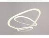 Art Deco Pendant Light – White Acrylic & Iron Chandelier with Remote Control - Samanta Factory