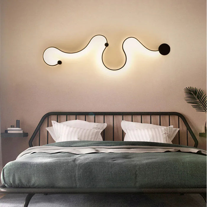 LED Wall Lamp – Modern Dimmable Up & Down Sconce with Remote - Samanta Factory