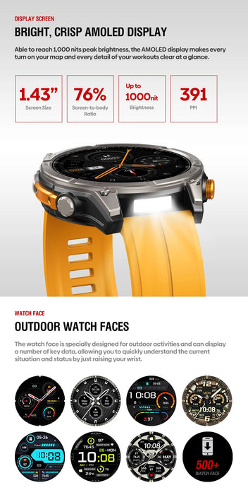 GPS Smartwatch – Sports & Health Tracking Power SF