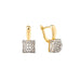 Square CZ Jewelry Set – 14K Gold Plated Copper SF