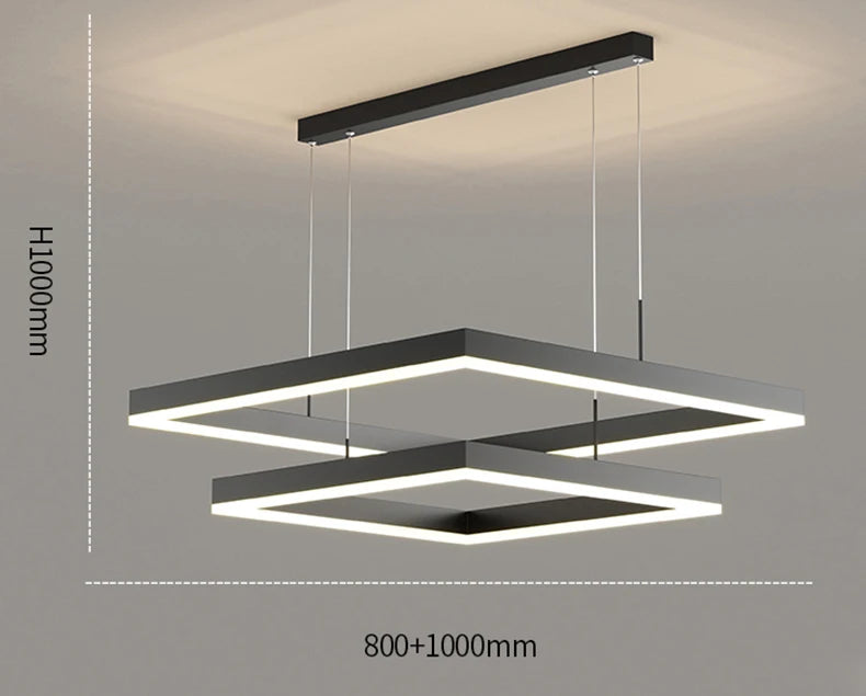 Modern LED Ring Pendant Light – Dimmable Multi-Color Ceiling Fixture for Living & Bedroom Spaces - Samanta Factory