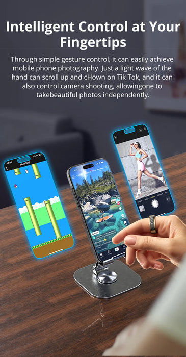 Smart Health Ring – Touchscreen Activity & Wellness Tracker SF