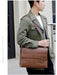 Men’s Business Satchel Bag – Slim PU Leather Shoulder Bag SF