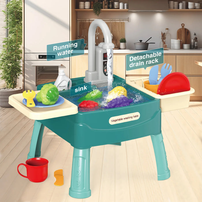 Kids Kitchen Toys Set – Realistic Plastic Cooking Playset for Ages 3–12