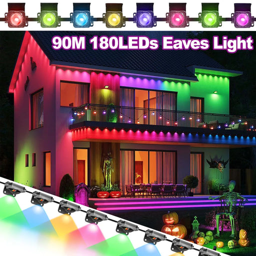 Smart waterproof LED fairy lights for garden and holiday decorations with remote control