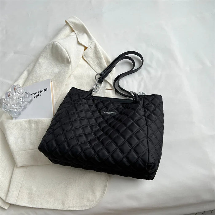 Casual Cotton Shoulder Tote – Soft, Fashionable Design for Women - Samanta Factory