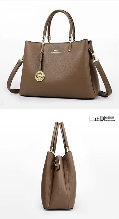 Elegant Commuter Tote Bag – Spacious Unisex Handbag with Detachable Strap - Samanta Factory