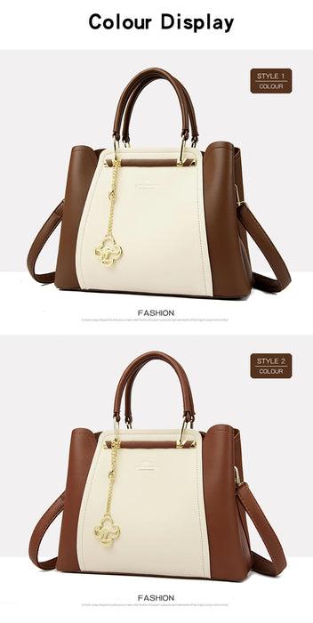 Designer Inspired PU Leather Shoulder Bag – Luxury Casual Tote for Women - Samanta Factory