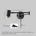 Modern Wall-Mounted LED Lamp – Adjustable Swing Arm with Warm/Cold Light for Bedrooms & Living Rooms - Samanta Factory