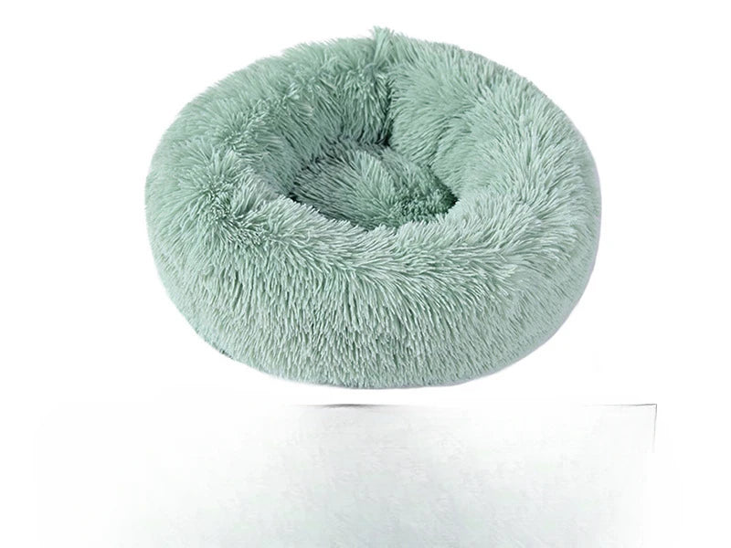 Plush Cat & Dog Nest Bed – Warm, Washable & Fluffy for Winter Comfort