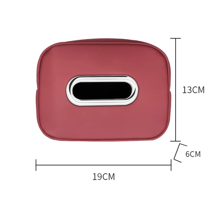 PU Leather Car Tissue Holder – Seat Back & Door Storage
