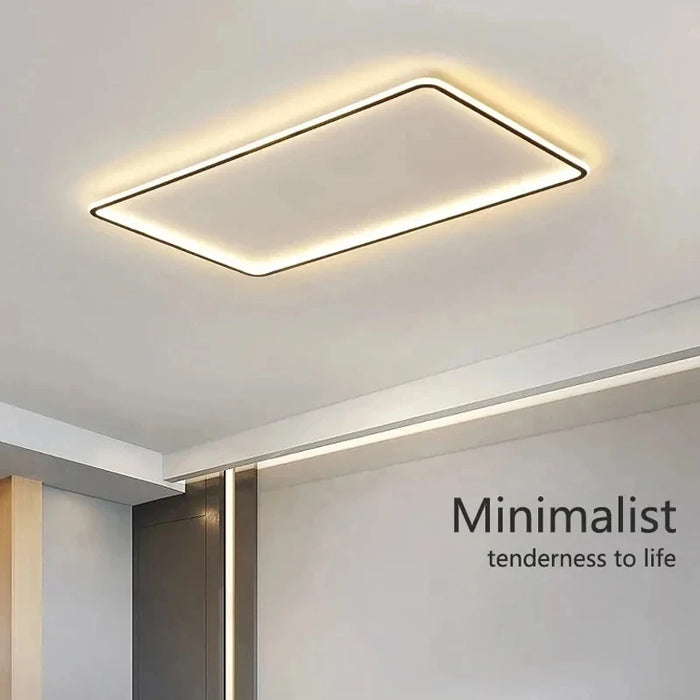 Modern Ultra-Thin LED Ceiling Light – Remote Control, Dimmable, Energy-Saving Lighting Fixture - Samanta Factory