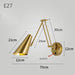 Modern Wall-Mounted LED Lamp – Adjustable Swing Arm with Warm/Cold Light for Bedrooms & Living Rooms - Samanta Factory