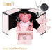 Eternal Preserved Rose Gifts – Moss Bear & Jewelry Box with “I Love You 100 Languages” Necklace - Samanta Factory