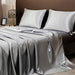 KISS NEST Satin Bed Sheet Set – Smooth 200TC Polyester, Twin to King Sizes - Samanta Factory