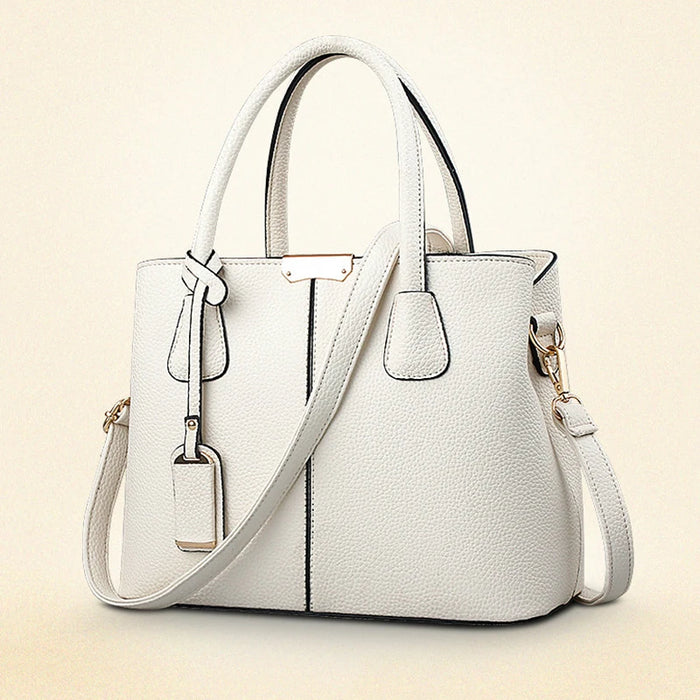 Ladies Large Tote Bag – Square Shoulder Bag, PU Leather Handbag & Crossbody for Women - Samanta Factory