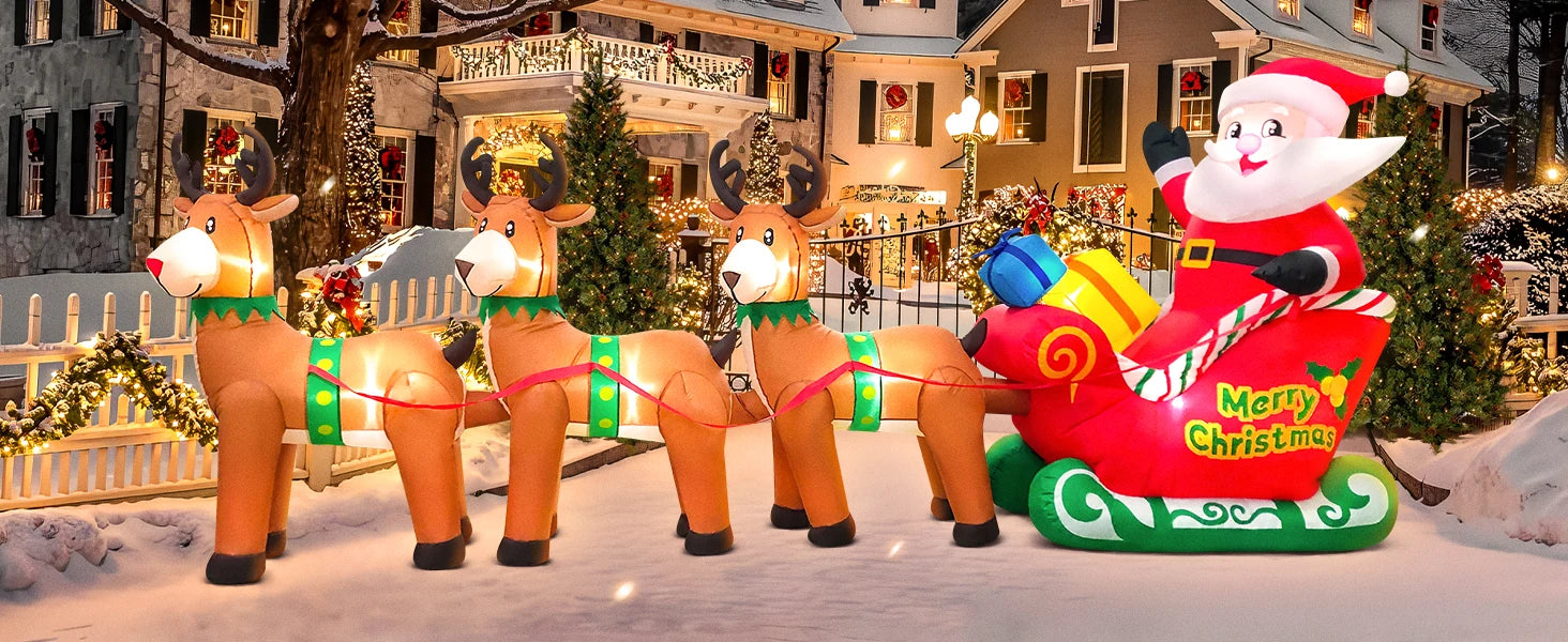 Inflatable Santa Claus Decoration – Outdoor Christmas Yard Display