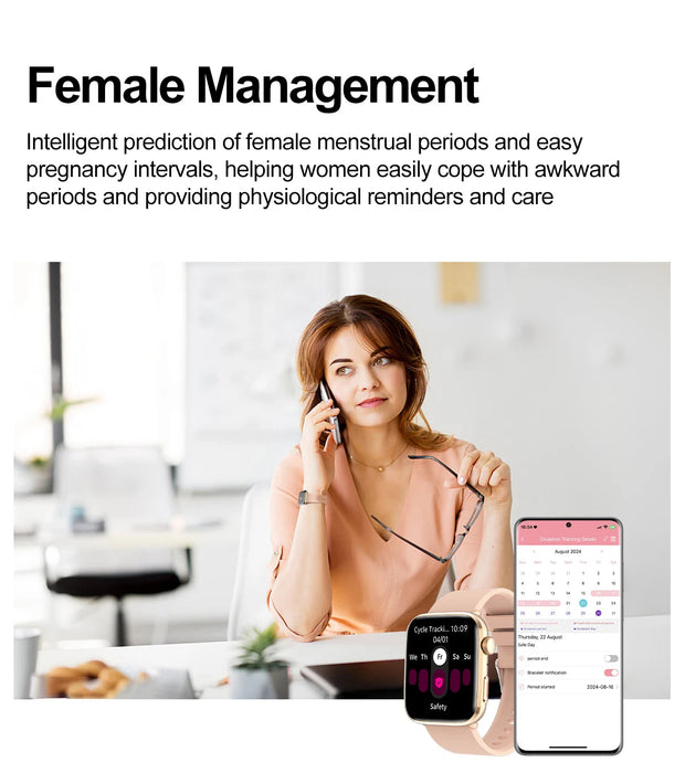 Women’s Smart Watch – AMOLED Health Tracking SF