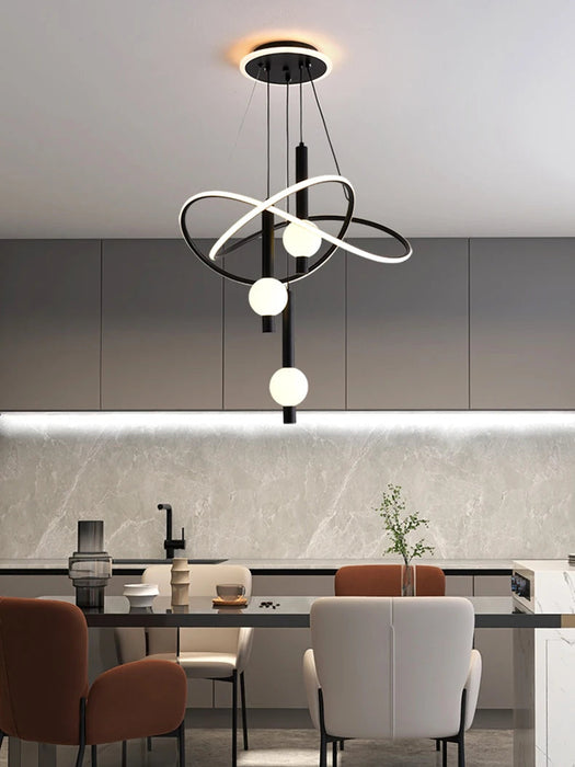 LED Crystal Pendant Light – 3 Color Modes with Remote Dimming SF