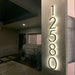 LED House Number Light – Outdoor Waterproof Illuminated Stainless Steel Address Plaque SF