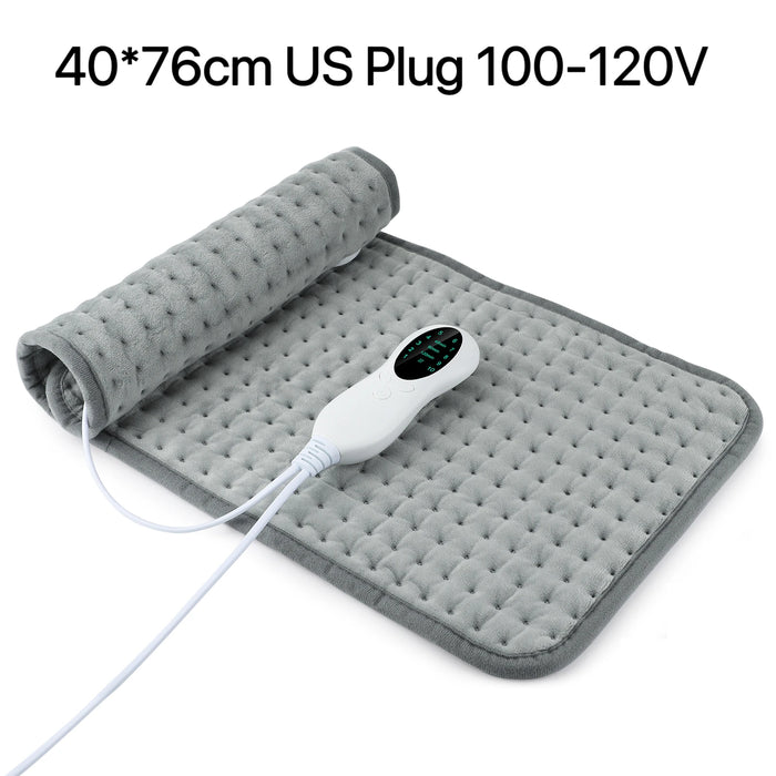 Electric Heating Pad – Adjustable 10-Level Temperature & 3-Timer Settings for Full-Body Relief - Samanta Factory