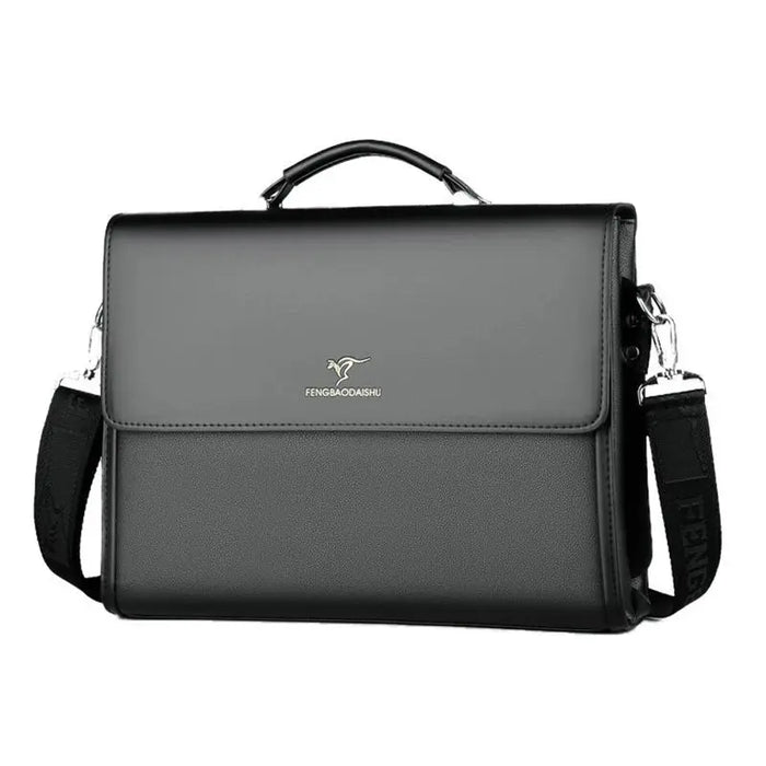 Men’s Business Briefcase – PU Leather Shoulder & Crossbody Bag SF
