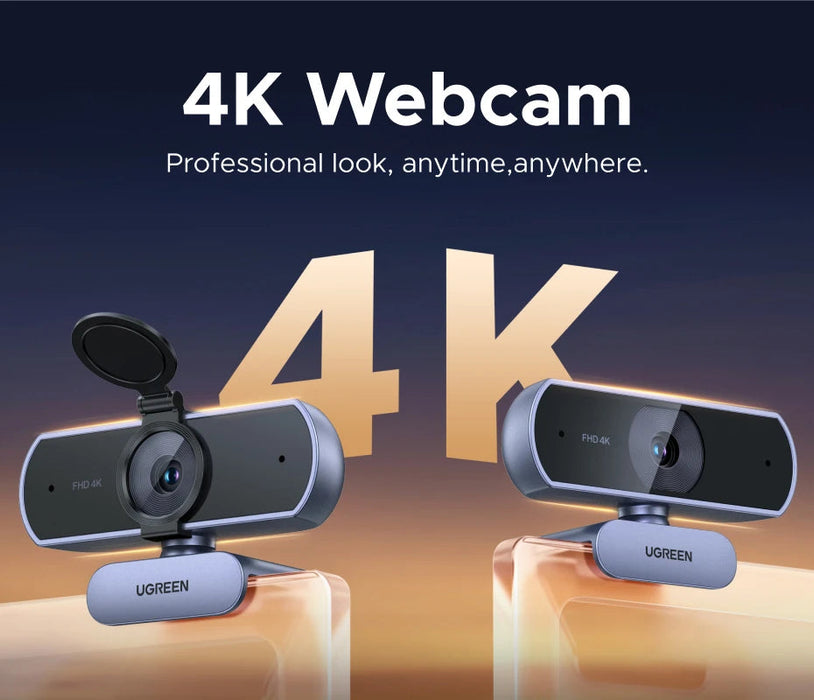 4K Webcam – 8MP Auto Focus with USB Plug & Play SF