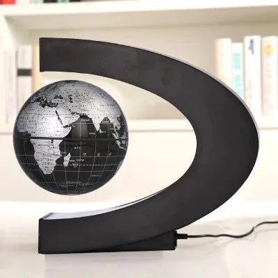 Magnetic Levitating Globe – 4-Inch Floating Earth with LED Light for Home & Office Decor