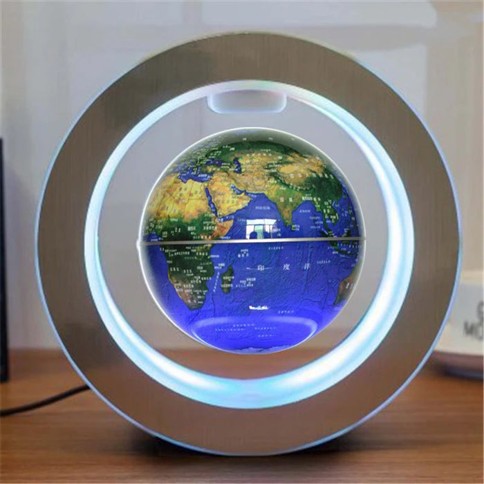 Floating Moon Globe Lamp – O-Type Magnetic Frame with LED Night Light