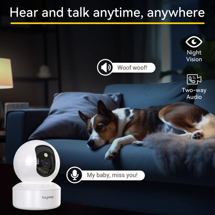 Indoor Dome Security Camera – 360° View & 3MP Color Night Vision SF