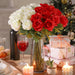 Artificial Velvet Roses – 50PCS Long-Stem Flower Bouquet SF